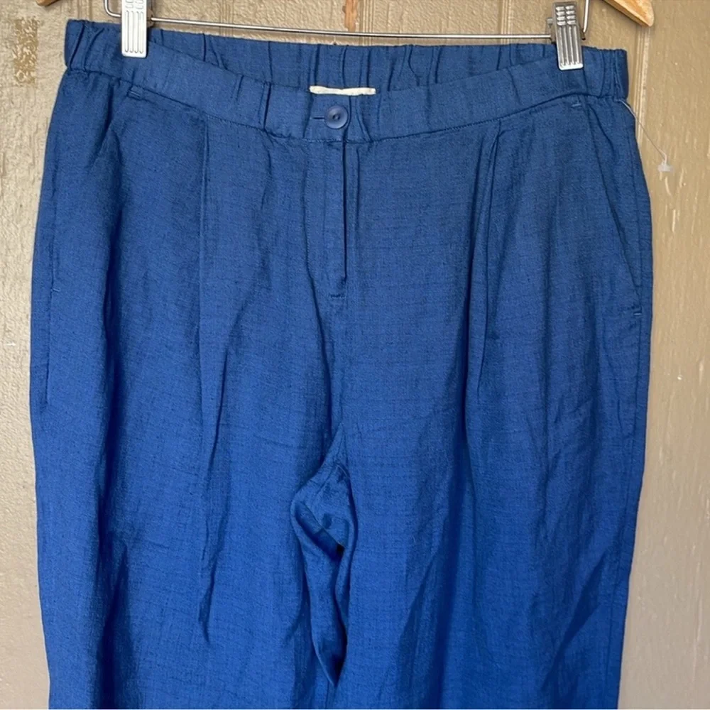 Eileen Fisher pleated linen pants